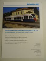 Stadler Bahn Typenblatt Gelenktriebwagen GTW 2/6 A 4 Blatt