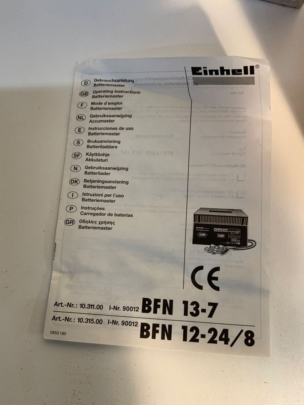 Einhell Caricabatterie: Einhell Miocar Batterieladegerät BFN13-7 Lot 5 – Nuovo e nell'imballaggio originale da Eiken venduto da renee66 5