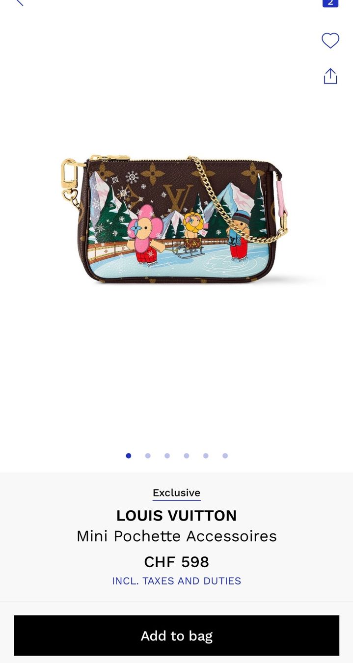 Louis Vuitton Taschen für Damen: 100% ORIGINAL LOUIS VUITTON MINI POCHETTE SPECIAL EDITION – Gebraucht aus Küssnacht am Rigi von Grittibaenz 1