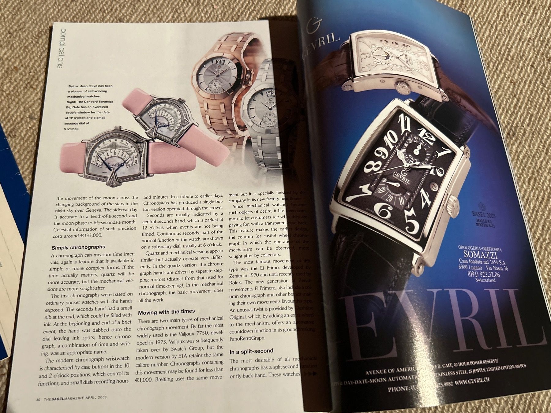 Zeitschriften & Magazine: Basel Magazin Baselworld 2003 – Gebraucht aus Champfèr von Rothli 1
