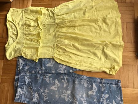 Capri Jeans H&M + Sommer-Kleid Grösse 128/134  - Porto 3.40