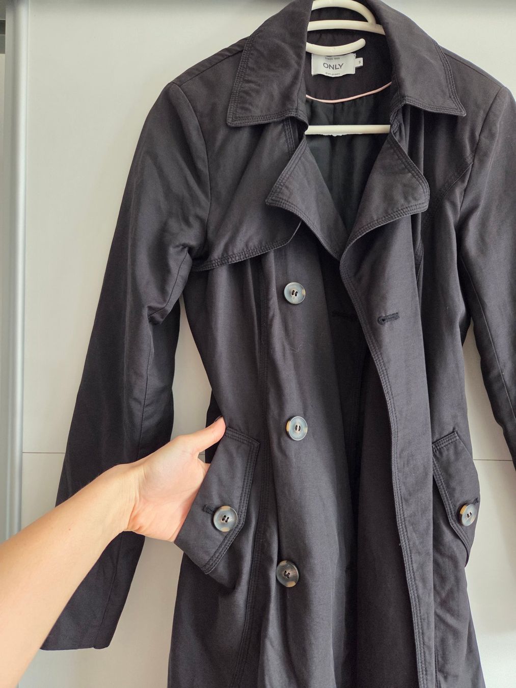 Only Cappotti: ONLY Trench-coat noir - Taille S – Usato da Chavannes-Renens venduto da mau_8rwz 2