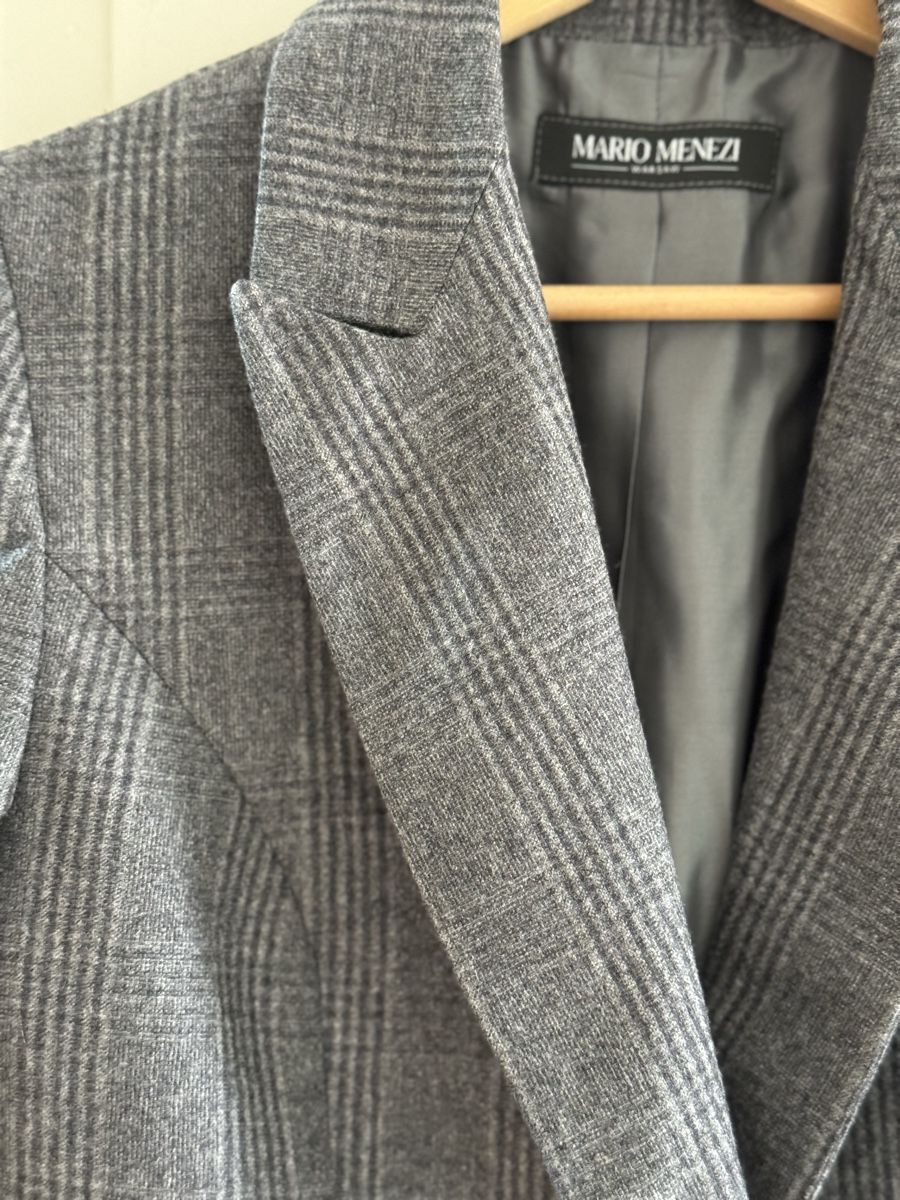 Jacken: Mario Menezi Blazer grau kariert Gr. 36 – Neu (gemäss Beschreibung) aus Thalwil von Iconicfashion 4