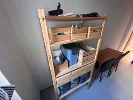 IKEA IVAR Regal mit Holzkisten gebraucht