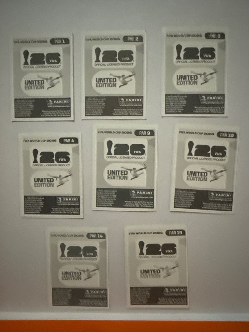 Panini Carte collezionabili: PAR 1,2,3,4,9,10,14,19 – Nuovo e nell'imballaggio originale da Savigny venduto da Kinderboutique