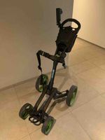 BIG-MAX Golftrolley 4-Rad schwarz-grün guter Zustand