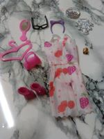 BARBIE KLEID;WEISS ;MIT ACCESSORIES