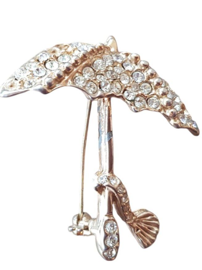 Spille & Fermagli: Brosche Schirm Modeschmuck – Usato da Mörschwil venduto da wunderkiste44