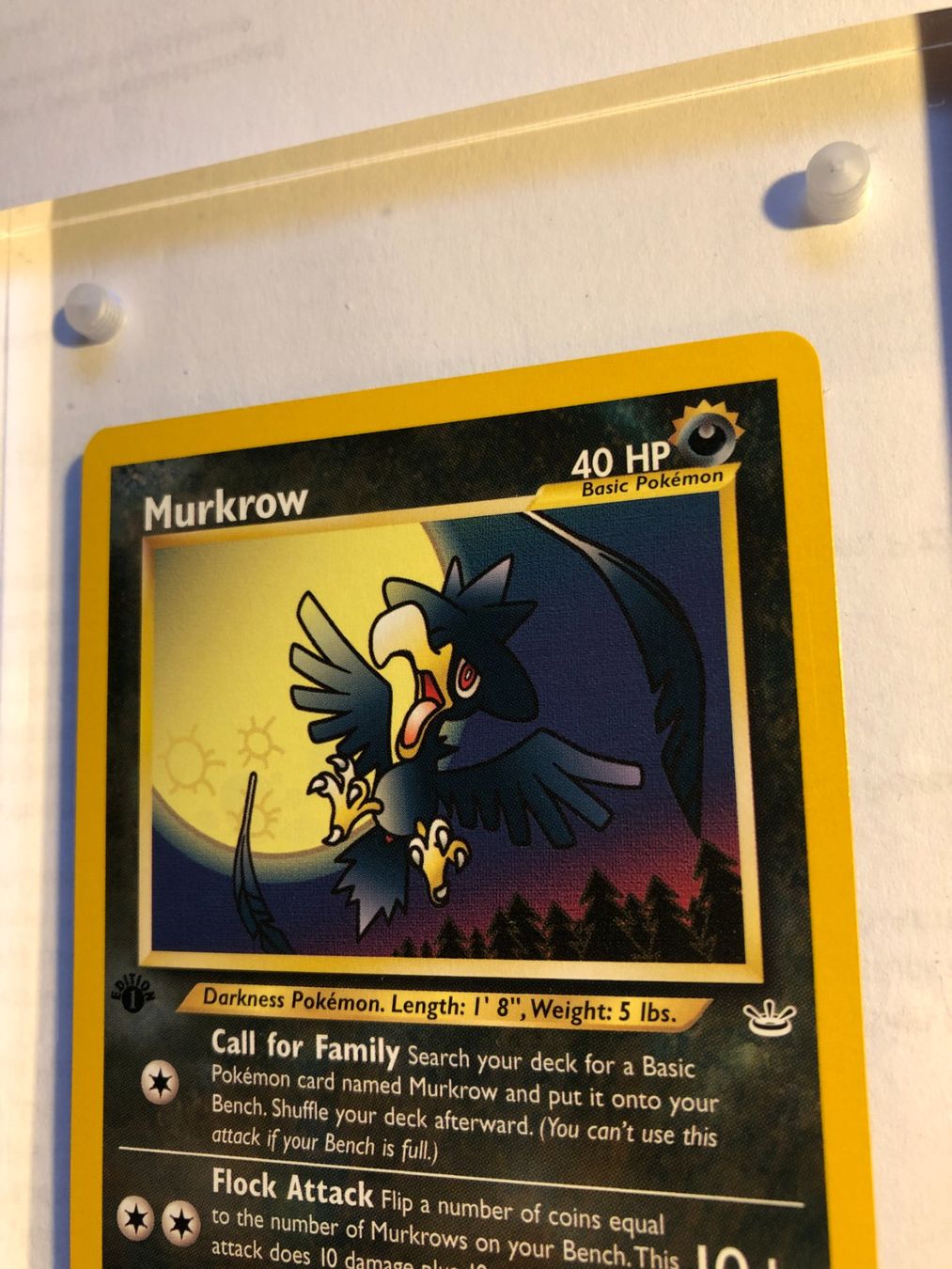 Sammelbilder & Trading cards: Murkrow 1st Neo Revelation - MINT - ab 1.- – Gebraucht aus Giubiasco von dan_pr8b 3
