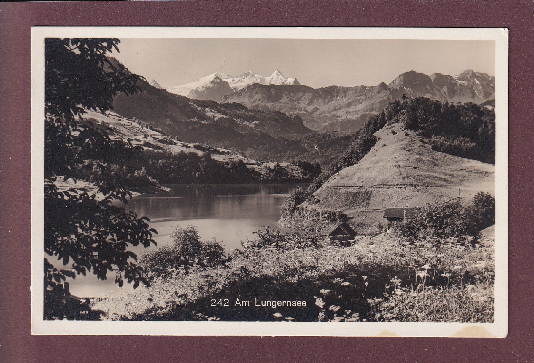 Ansichtskarten: Am LUNGERNSEE – Gebraucht aus Pully von nicecards