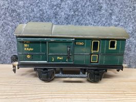 Märklin Spur 0 Gedeckter Güterwagen 17260 Pwi dunkelgrün