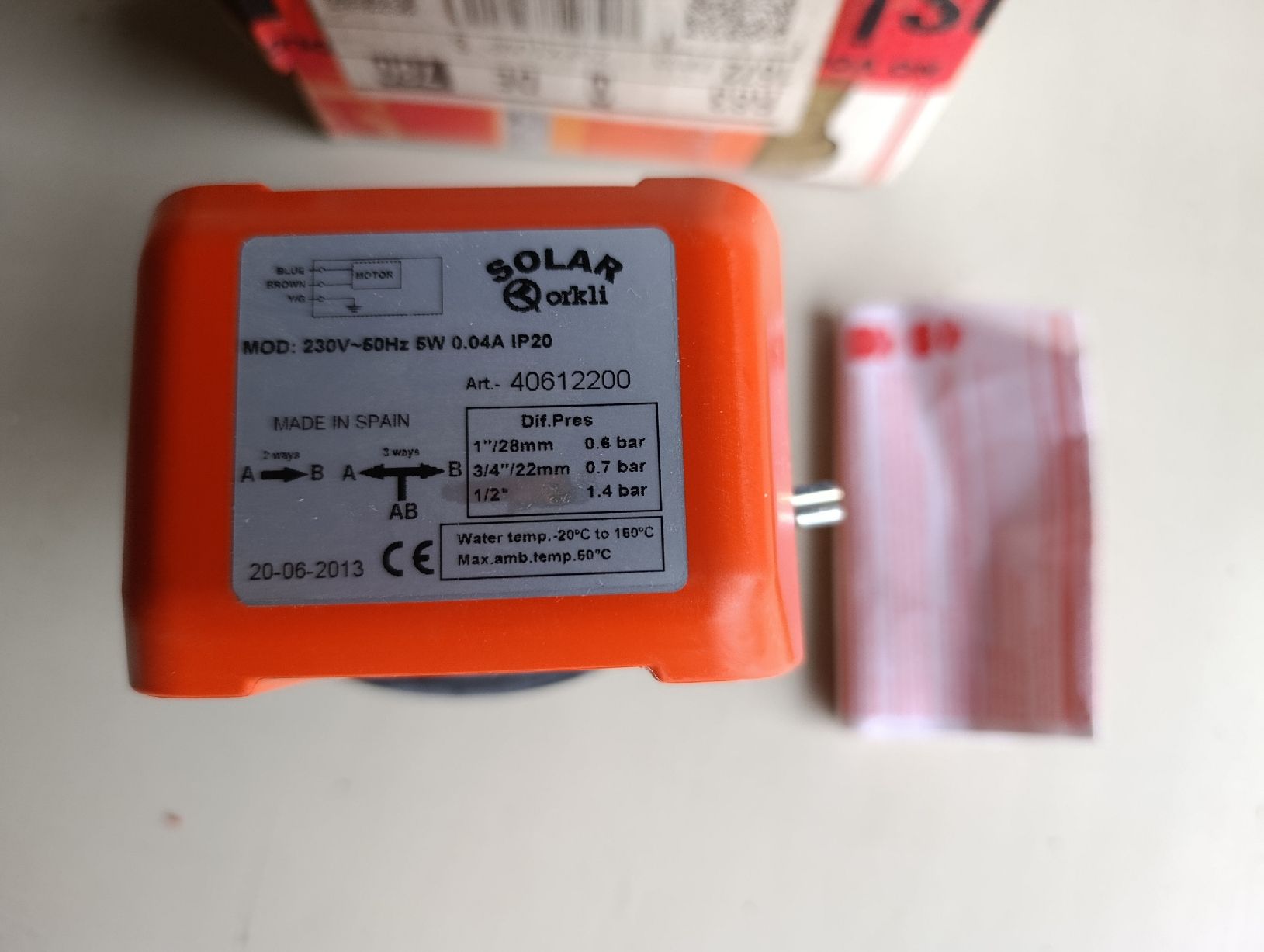 Motoren: Motorventil Stellmotor – Neu und originalverpackt aus Lommiswil von Shelter 2