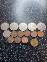 5x 1 Deutsche Mark/1x 50 Pfennig/1x5 Pfennig/8x 1Pfennig