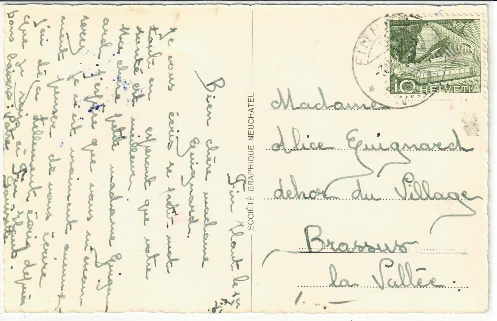 Cartoline postali: Lac et cabane de Barberine – Usato da Ettingen venduto da Kartenplanet 1