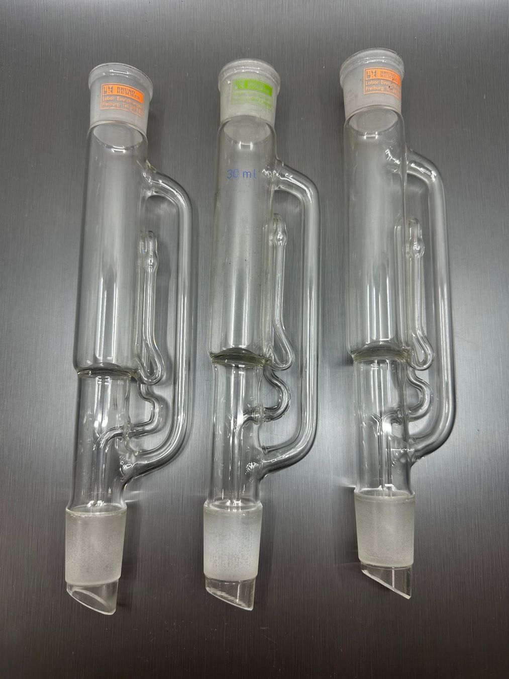 Altro in Stoviglie & Bicchieri: 3x Soxhlet Extraktor, 30ml, Bruno Krummer – Usato da Arisdorf venduto da Liquidus