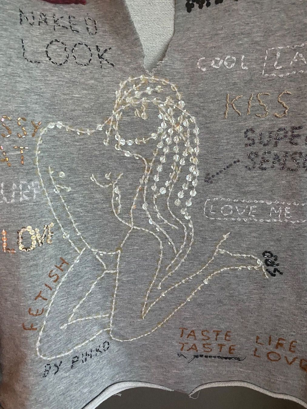 Pinko T-shirt: Pinko LANGARMSHIRT GLITZER – Usato da Zürich venduto da NNK28 1