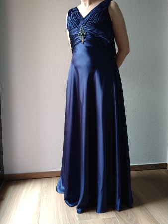 Abendkleid dunkelblau Gr.34-36