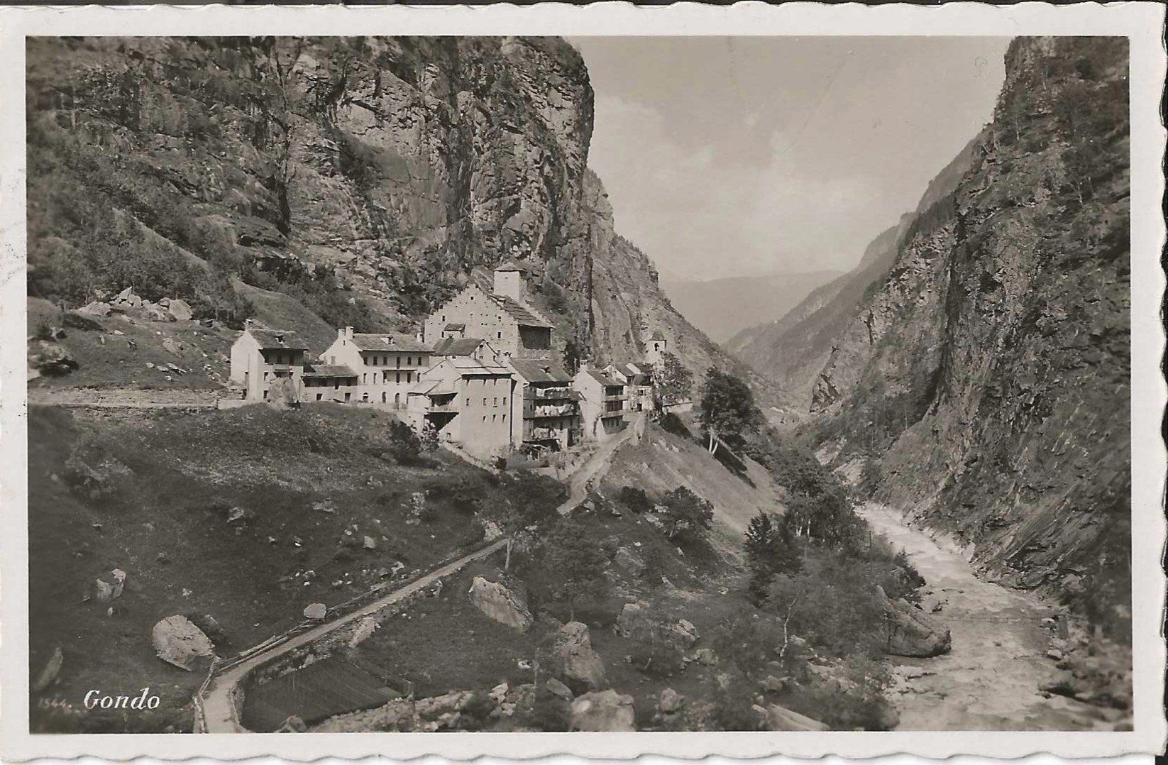 Cartoline postali: Karte Gondo 1939 – Usato da Zürich venduto da Philacat11