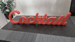 Cocktail-Schriftzug