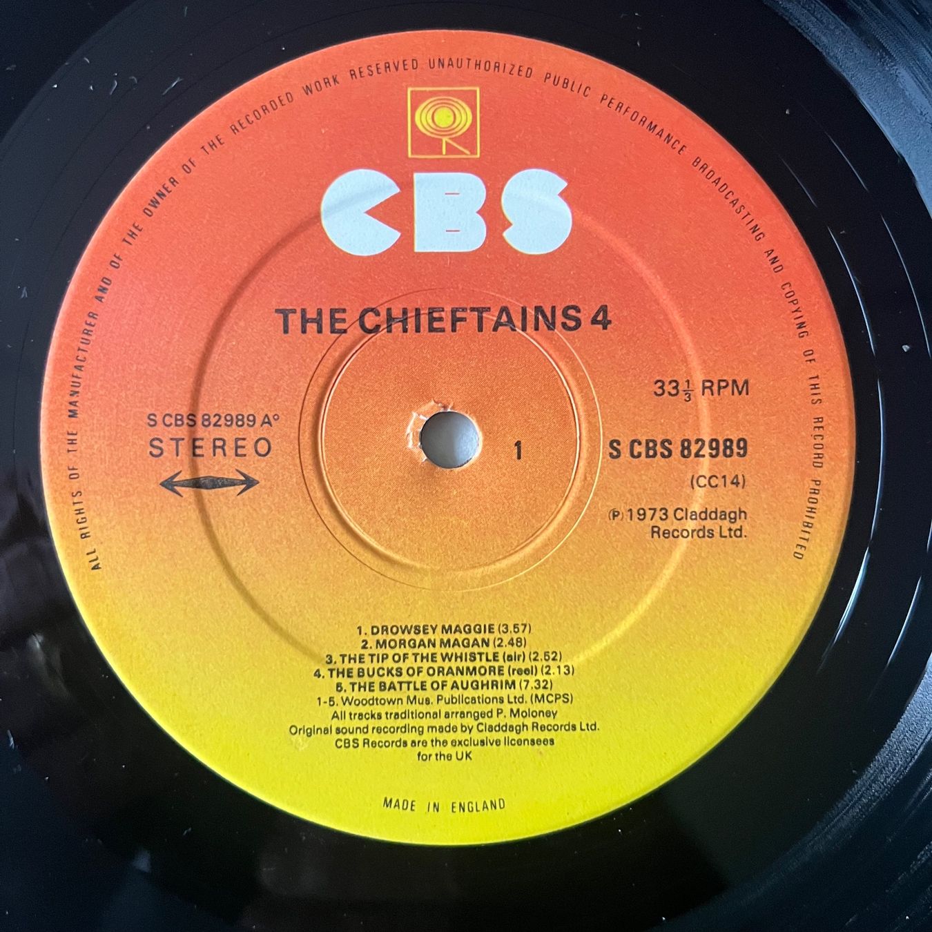 Dischi in vinile: Chieftains - 4 / 1. UK-Press. 1973 - Celtic Folk – Usato da Gais venduto da soundcave57 3