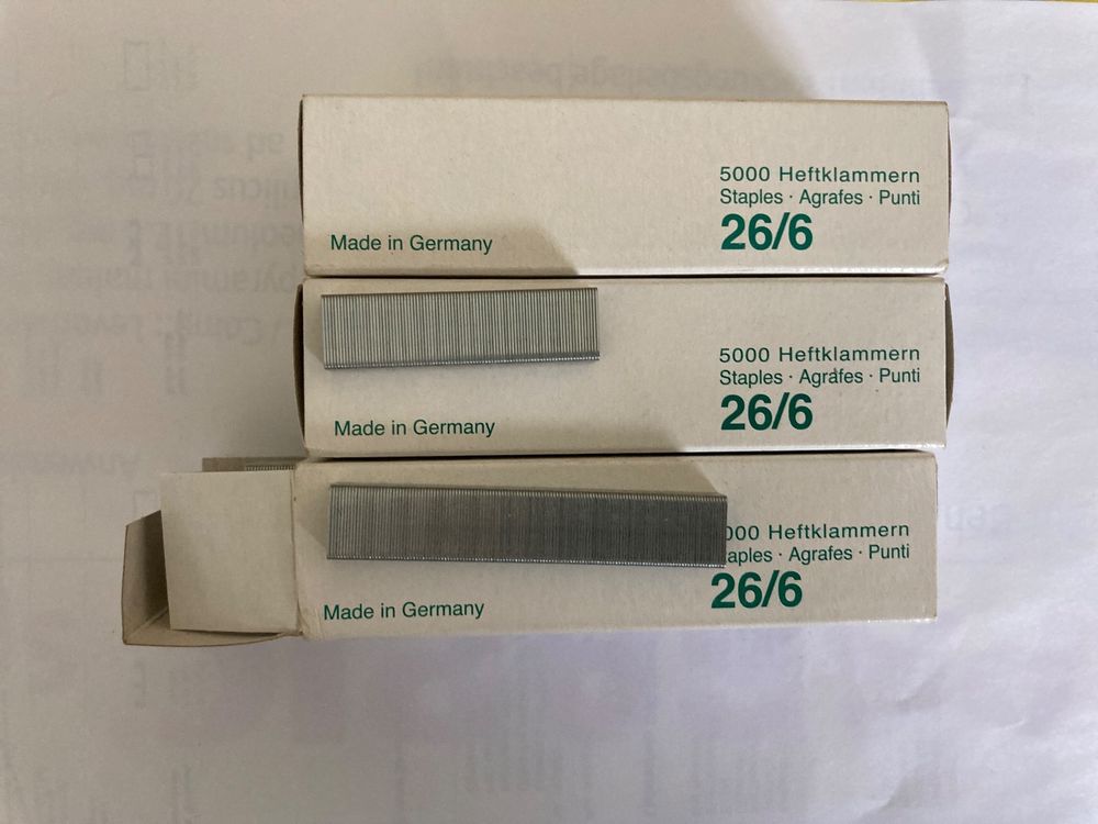 NAGEL Heftklammern 26/6 verzinkt | 10000 Stück