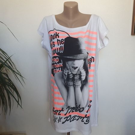 T-shirt long en coton - Benetton– Neuf- Gr. M