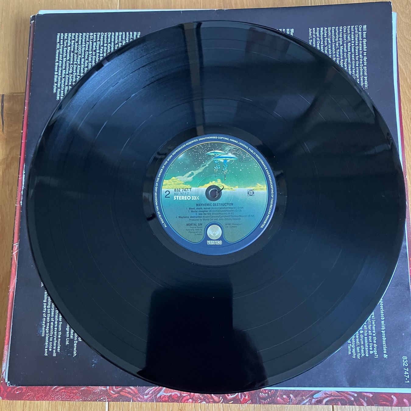 Dischi in vinile: Mortal Sin – Mayhemic Destruction – Usato da Altdorf UR venduto da Metallic0 1
