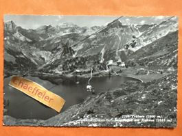 1947 Trübsee 1800 m.  Sesselbahn mit Hahnen.