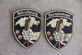 Rekrutierung / recrutement, 2 Stk. Badge Klett