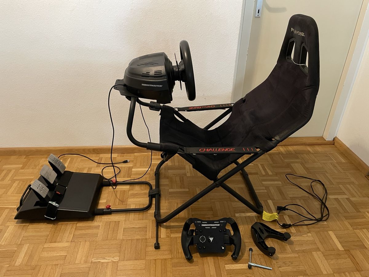 Thrustmaster Controller: Playseat mit Thrustmaster T300rs GT + Openwheel – Gebraucht aus Muttenz von Bahee_09