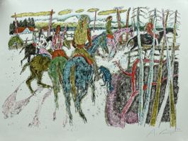 Alois Carigiet Orig Lithogr Handsigniert