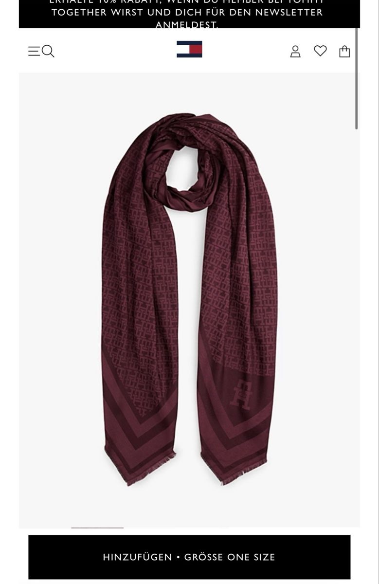 Tommy Hilfiger Foulard & Sciarpe: Tommy Hilfiger Schal, Monogramm – Nuovo e nell'imballaggio originale da St. Gallen venduto da Fabiennevogler