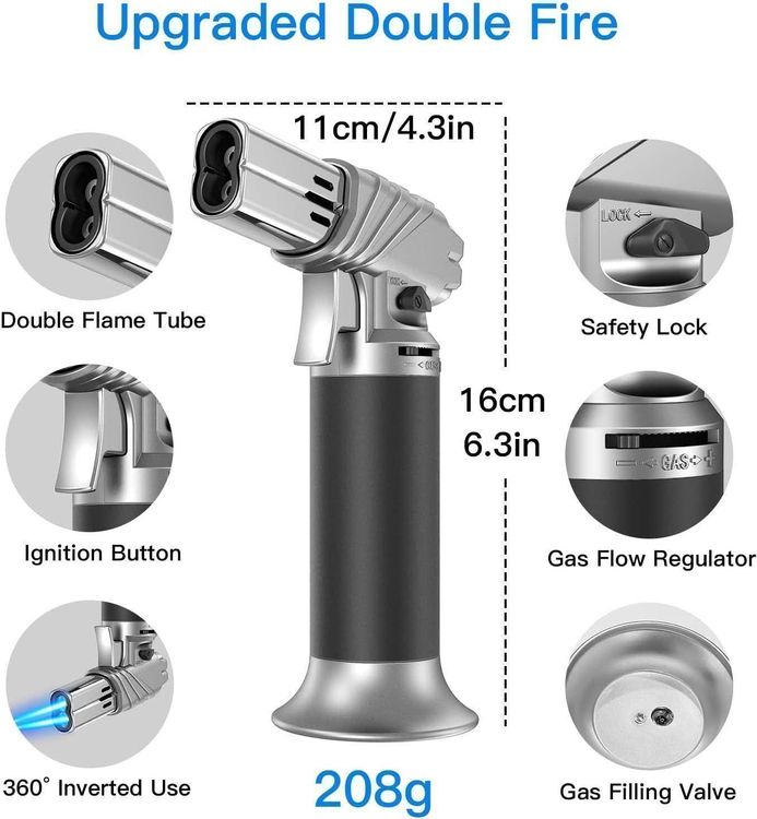 Tragbarer Bunsenbrenner Aus Messing – Multifunktional, Schwarz/kupfer, 9x7x3 Cm – Für Labor, Sterilisation & Gasversuche – Kompakt & Robust