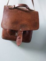 Vintage Ledertasche, Umhängetasche, Retro Stil, Militär