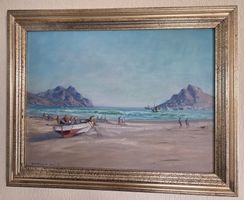 Schönes Oelbild der südafrikanischen Hout Bay