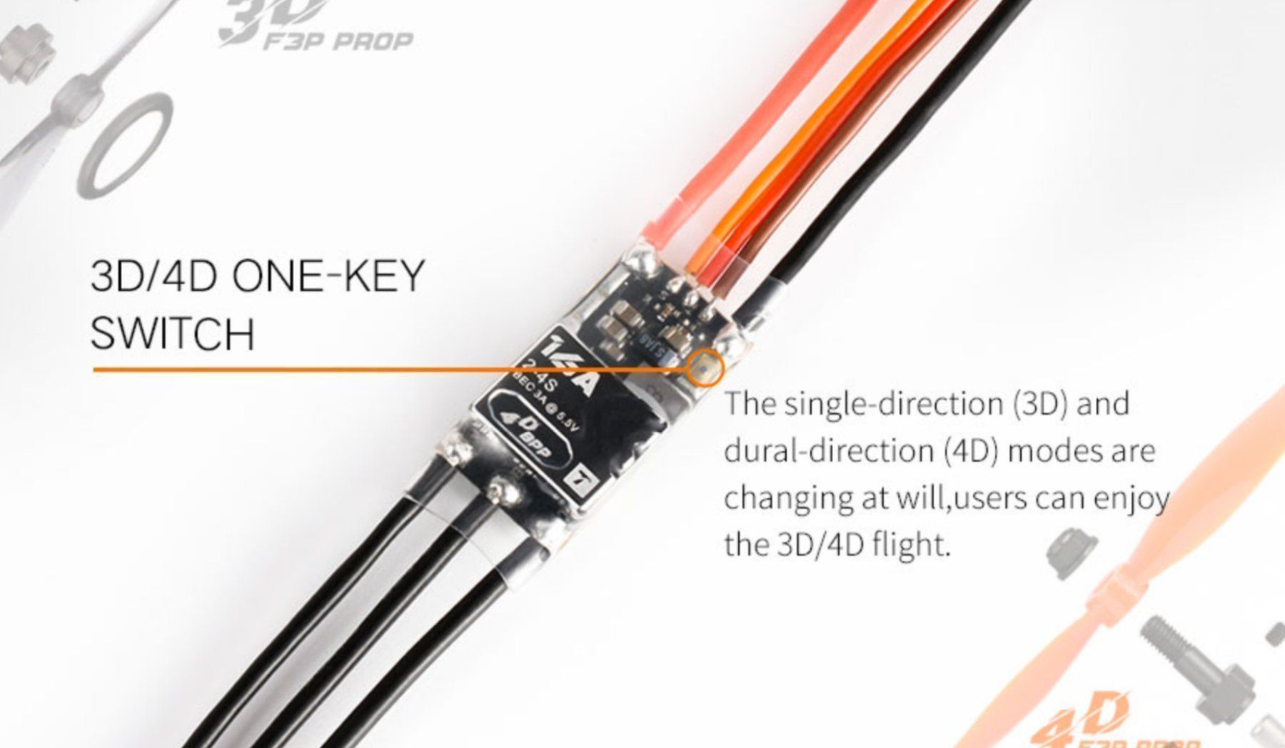 Modellismo RC: T-motor F3P BPP-4D 16A 4D/3D ESC – Nuovo (secondo la descrizione) da Lausanne venduto da Techobby 2