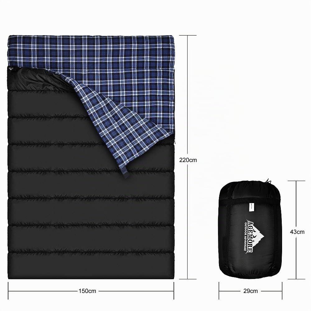 Schlafsäcke: Doppelschlafsack Deckenschlafsack 2 Personen Flanellfutter – Neu und originalverpackt aus Dörflingen von Nixhub 3