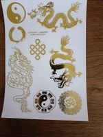 Stickerbogen goldfarbig