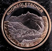 10 Fr. Gedenkmünze 2024 pp Rhonegletscher / aus Münzsatz