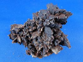 Chalcocite psm Calcit mit Malachit