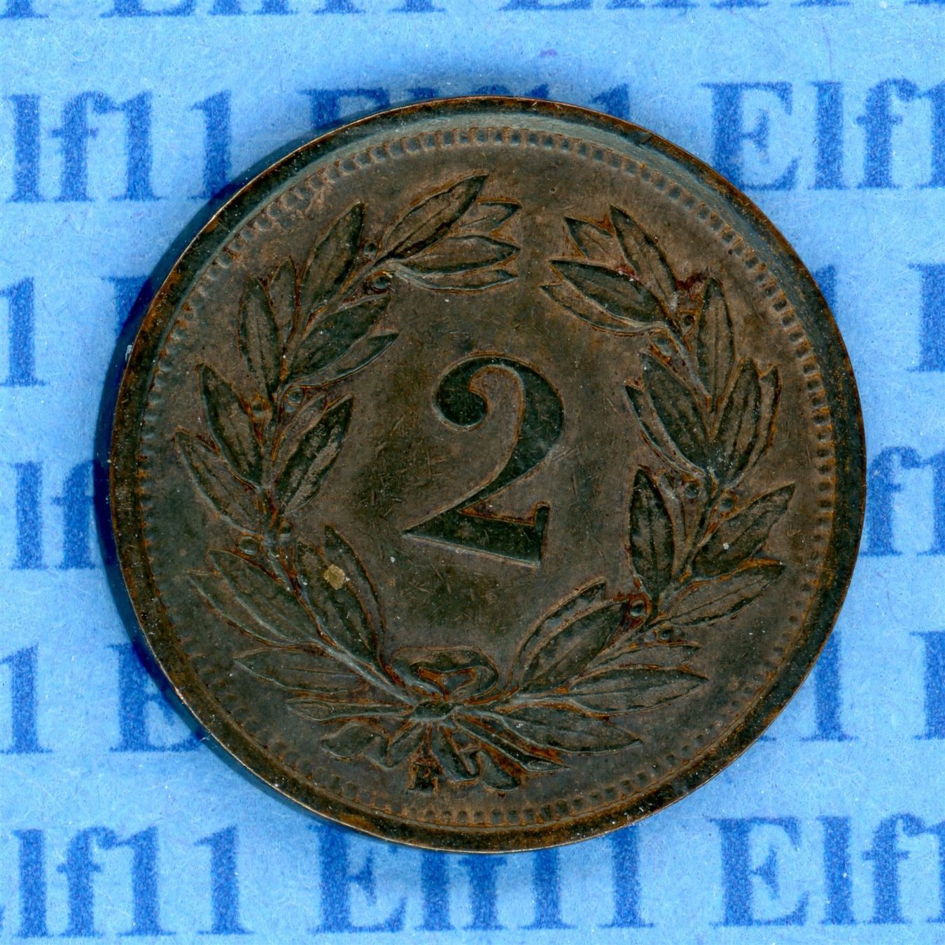 Tutti le monete: CHF___0.02 1932 -vz 2 Rappen – Usato da Widnau venduto da Elf11 1