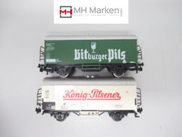 Märklin 2er Set Bierwagen Bitburger DB und König DB ohne OVP