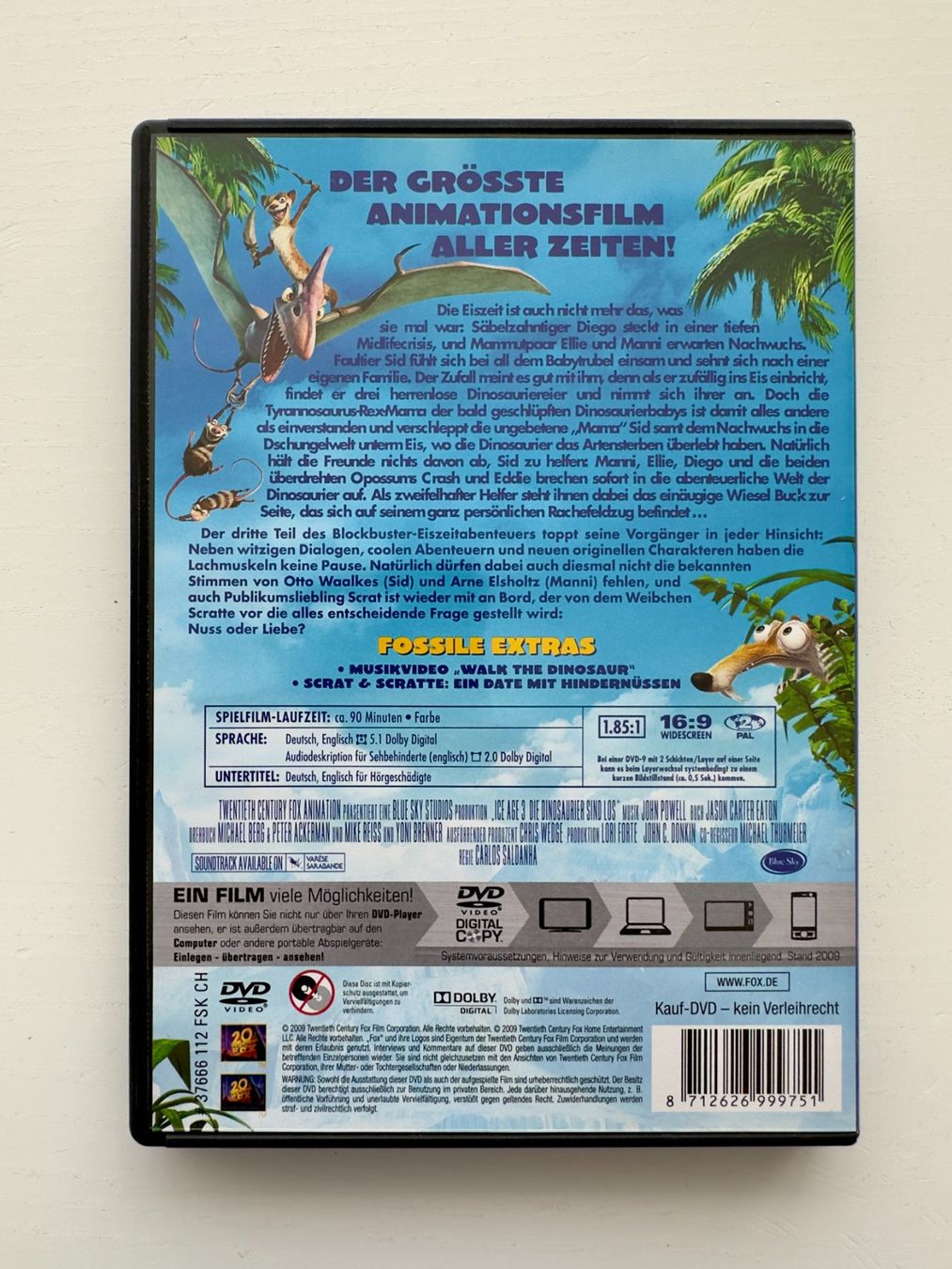 Tutti i DVDs: Ice Age 3 - Die Dinosaurier sind los – Nuovo (secondo la descrizione) da Nottwil venduto da grabi77 1