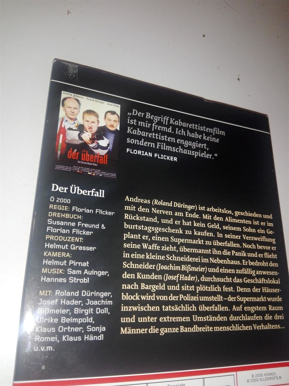 Tutti i DVDs: Der Überfall                                         © '2000 – Usato da St.Galllen venduto da elkaphone 5