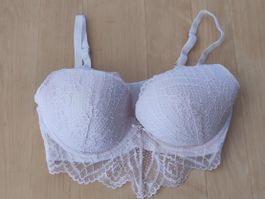 Damen BH Spitze Rosa mit Schmuckgrösse 75D neu Manor