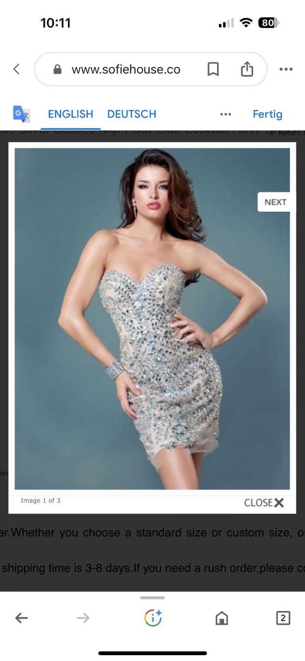 Vestiti: Abendkleid kurz – Usato da Perlen venduto da H.Spa 5