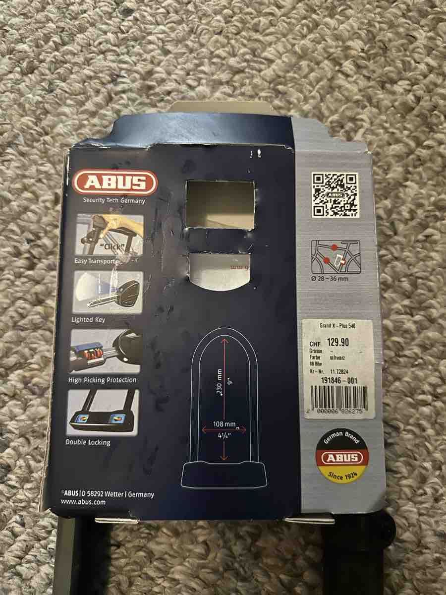 Abus Schlösser: ABUS Granit XPlus 540 Bügelschloss Security Level 15 – Neu (gemäss Beschreibung) aus Luzern von w.welihodska 3