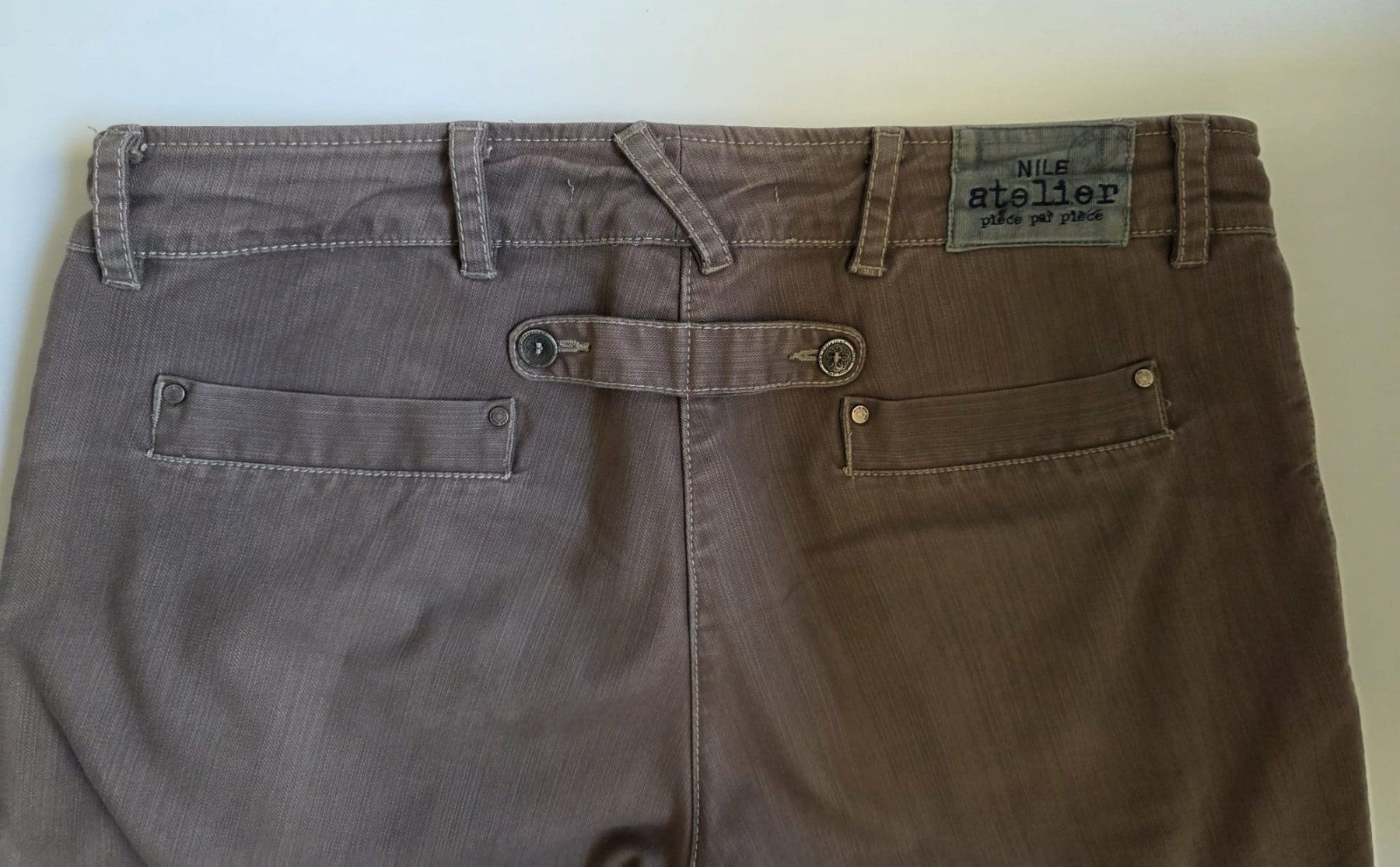 Nile Jeans: Nile Jeanshose Gr. S+ in braun – Usato da Seeberg venduto da cinderella003 4