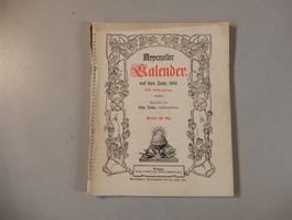 Appenzeller Kalender 1941, 220. Jahrgang, Top Zustand!