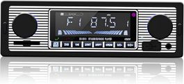 Car Stereo Bluetooth Radio 2 Knob Single Din 60WX4 FM MP3